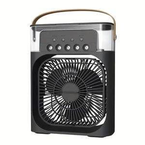 Portable Mini Air Cooler with 5-Hole Humidifier, Summer Spray Fan, and Super Small Electric Refrigeration Function