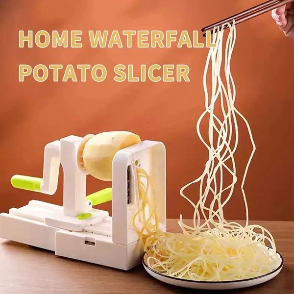 A Thousand Silk Macchina per patate/Grattugia per carote a mano/Tagliaverdure multifunzionale/Affettatrice per patate a cascata domestica 240105