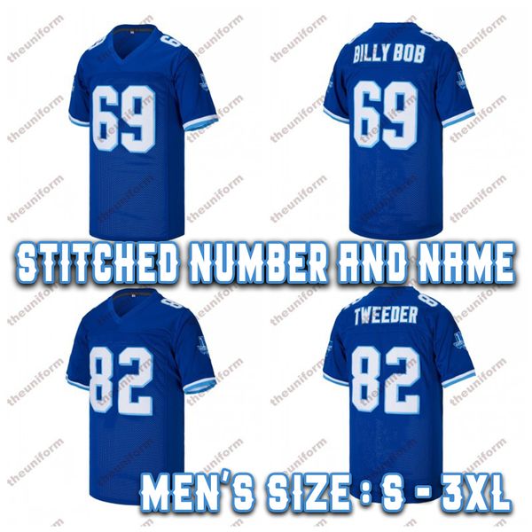 Maillot de football cousu pour hommes 69 Billy Bob Varsity Blues Movie 82 Charlie Tweeder West Canaan Coyotes