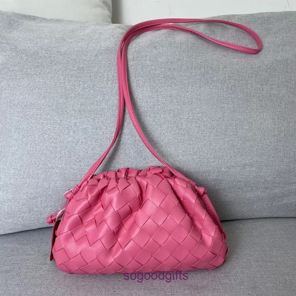 A YD Bolsa Bolsa Diseñador Bottegss Bolsos Mujeres Venetss Bolsas de embrague 2023 Nuevo estilo Enrejado grueso Bolsa de nube tejida Bola de masa de cuero suave Solo Sho