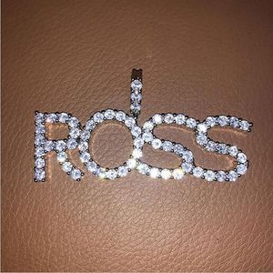 A-Z Custom Name Letters Initiële Letter Hanger Kettingen Charm Men 'Dames Zirkoon Hip Hop Sieraden 24 inch 3mm Goud Zilveren Tennis Ketting