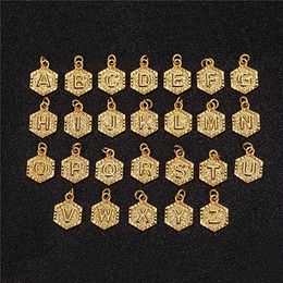 A-Z Initiële brief Ankenlets Dame Charm Legering Aklets 21cm + 10cm Extender Gouden Ketting Alfabet Voet Been Accessoires Sieraden Gift