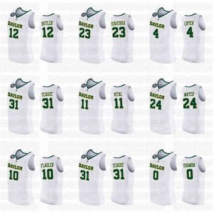 A001 2021 Finale vier Baylor Basketball Jersey NCAA College 12 Jared Butler 11 Mark Vital 45 Davion Mitchell 42 Dain Dainja 4 LJ Cryer Matthew