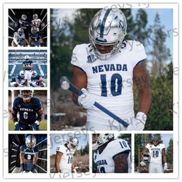 A001 HERREN Nevada Wolf Pack Fußballtrikot NCAA College Brandon Marshall Colin Kaepernick Carson Strong Toa Taua Elijah Cooks Doubs Peterson Henry