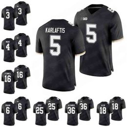 A001 Purdue Chaudronniers Aidan O'connell Jersey David Bell Jalen Graham Rondale Moore Tyler Coyle Jack Plummer Derrick Barnes Simeon Smiley