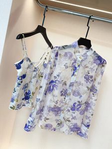 A0510 Fashion Women Blouses Shirts 2024 Populaire Europese ontwerpfeeststijl T-shirts Dameskleding T-shirts