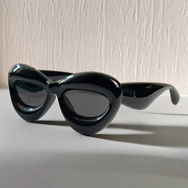 A067 Lunettes de soleil en acétate pour hommes et femmes créatrice de mode noir cool punk futuriste modèle Party UV Girl Luxury Sun Glassements