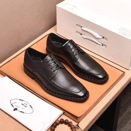 A1 2021 Zapatos de vestir QYFCIOUFU 2021 Patrón de cocodrilo Traje de moda Hombres Cuero genuino Oficina de boda Oxford informal para hombres