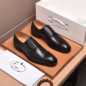 A1 2021 lente herfst mode luxe jurk mannen schoenen lederen gesp puntige neus klassieke formele zakelijke pak schoenen maat 38-45