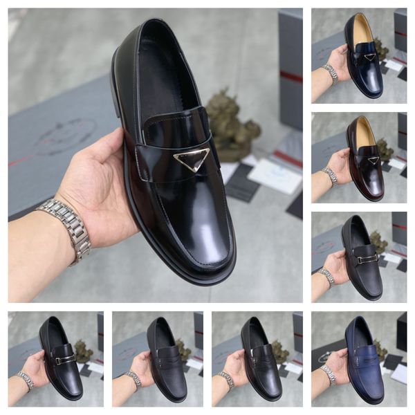 Chaussures OXFORD de mariage pour hommes faites à la main noir kaki en cuir richelieu chaussures habillées pour hommes sans lacet chaussures formelles d'affaires pour hommes