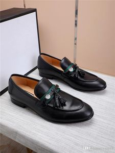 A1 MARCAS DE LUJO ZAPATOS Oxford Brogue para HOMBRE ZAPATOS DE VESTIR con punta estrecha HOMBRE ZAPATOS de boda formales tejidos de CUERO ITALIANO Sapato Social 22