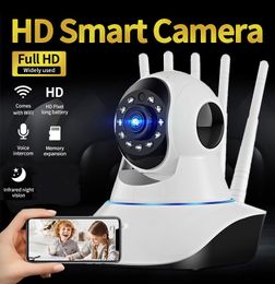 A1 Mini Caméra Wifi Caméra de Surveillance IP sans Fil Smart Home Security Baby Monitor CCTV 1080P 360 Rotation LED Vision Nocturne Détection de Mouvement Caméscope Vidéo Webcam