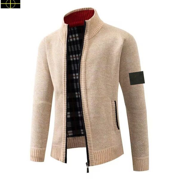 Stone Jacket Sweater Nouveau 2023 Marque de luxe Pulls pour hommes Hiver Hommes Femmes Sweat-shirts de haute qualité Designers Tricot Casual Hip Hop Streetwear Cardigan Pull