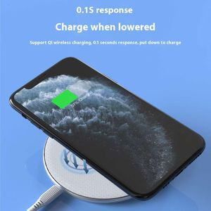 A10 B Chargeur circulaire à ultrasons adapté à la pomme Charge Huawei Xiaomi Téléphone Fast 7.5W 10W Wireless