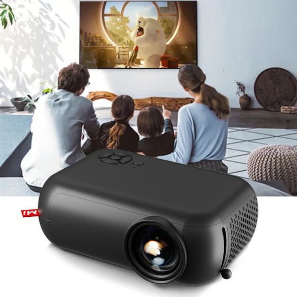 A10 LED Mini Proyector Cine en casa 3D Media Player Kids Cinema Videooprojector Regalo Compatible USB Smart TV Box 1080p HD Movie 240419