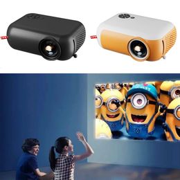 A10 Mini-projector Draagbare LED-videoprojector Verbeterde versie Compatibel HD Smart TV Box Audio USB TF Home Theater Mediaspeler 240110