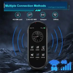 A10 Voice Translator 41inch Chat GPT Multilanguage 4G SIM Intelligent Realtime Translation Device voor Global Travel Learner 240424