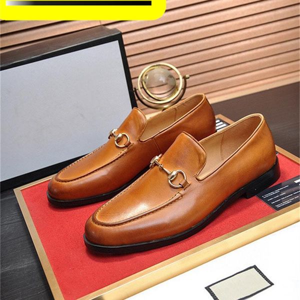 A11 styles de luxe hommes faits à la main Crocodile gaufrage chaussures en cuir véritable style britannique pantoufles mocassins décontractés hommes hommes 6.5-11