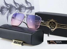A112 Dita 17302 lunettes de soleil haut hommes et femmes métal rétro créateur de mode lunettes noires porte tout Match UV 40