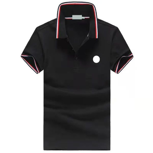 A114 colores básicos 6 hombres camiseta pecho bordado polos camisetas de verano marca francesa camiseta hombre tops s camisas ee ops