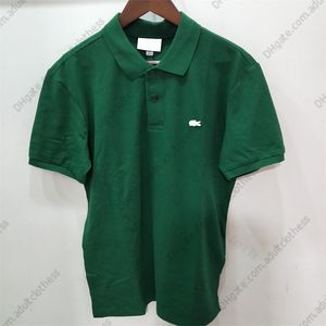 A114 Quality Brand High New Mens Top Crocodile Broiderie courte-manche Solie Polo Homme Slim Men Vêtements Camisas Polos S S