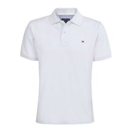 A114 Kwaliteit Designer Origineel Casual Effen Kleur Los Groot Poloshirt Heren T-shirt Met Korte Mouwen Katoen Borduren