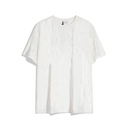 A114 Tees Hommes Designer Oblique Imprimer T-shirts Serviette d'été Tissu Jacquard Casual T-shirt long pour hommes et femmes Tee Polos Ee