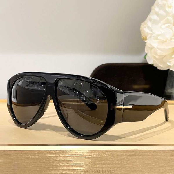 A115 monture épaisse Tom plaque FT1044 lunettes surdimensionnées mode Ford lunettes de soleil pour femmes Sport noir Styles boîte d'origine