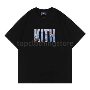 A115 Kith Tom y Jerry Camiseta Diseñador Hombres Tops Mujeres Casual Mangas cortas SESAME STREET Camiseta Ropa de moda vintage Camisetas Outwear Camiseta Top Pantalones cortos de gran tamaño para hombre