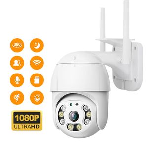 A12 Cámaras IP inalámbricas Wifi impermeables cámara web PTZ cámara de seguridad hogar inteligente 1080P conversación bidireccional LED visión nocturna detección de movimiento