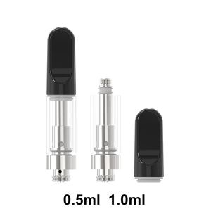 A13 VAPES ATOMIZERE Lege Cartridge 510 Draadbatterij Keramische spoel 0,5 ml 1 ml Dikke Oil Dab Carts Penverdamper Duidelijke vape -cartridges met schuimdoos US UK Japan Thailand