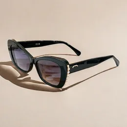 A138 Fashion Star Same Cat Eye Frame Dames Zonnebril Designer Luxe Pearl Outdoor UV Beschermende bril Gafas en TENTENCIA