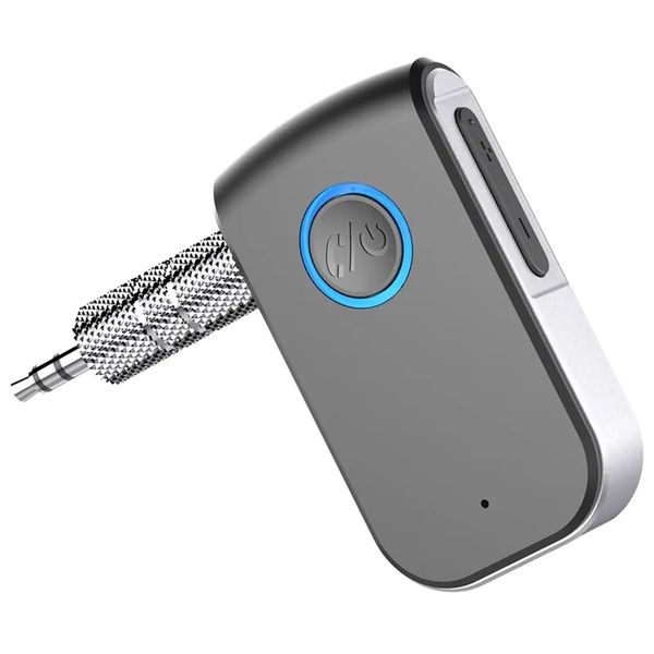 Receptor de Audio inalámbrico manos libres Bluetooth para coche en línea A16, altavoz inalámbrico actualizado Compatible con dispositivos con puerto de Audio de 3,5mm
