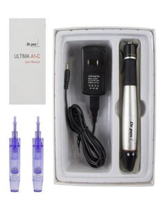 A1C Dr Pen Derma Pen Auto Microneedle System Verstelbare naaldlengtes 025mm30mm Elektrische Dermapen Stamp3217897