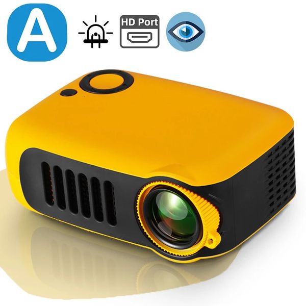 A2000 Mini proyector portátil Proyector de cine en casa Beamer 3D LED Pantallas de TV inteligentes Láser para cine de video Full HD 1080P 240112