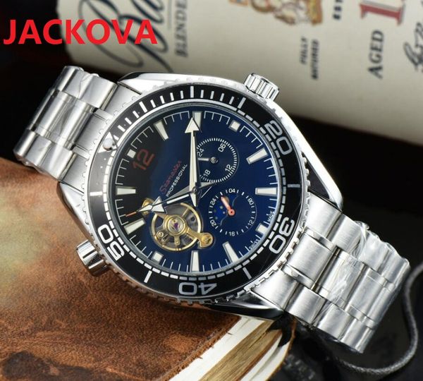 A2813 Relojes de moda Hombres mecánicos de lujo Correa de tela de caucho de acero inoxidable Movimiento automático Reloj de diseñador para hombre Relojes de pulsera Skyfall de viento automático