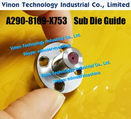 A290-8109-X753 Subdiehandleiding bovenste Ø0.9mm (Ruby-type) voor FANUC C, IA Non AWF-serie. EDM Onderdelen Die Guide A2908109x753, A290.8109.X753