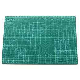 A3 A4 PVC Cutting Mat de cuero Herramienta de bricolaje de la oficina Escribir almohadilla base de placa base con regla Dibujo de corte de cuadrícula rectangular