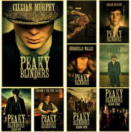 A3 et A4 Peaky Blinders Thomas Shelby affiches papier Kraft bricolage maison Bar café chambre décor peinture cadeau impression Art autocollant mural C05285223