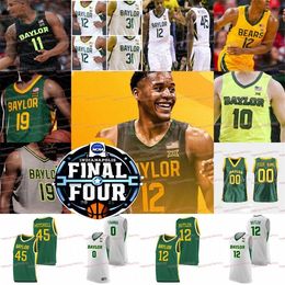 A3740 12 Jared Butler 2021 Final Four Baylor Basketball Jersey NCAA College Bears Davion Mitchell MaCio Teague Jackson Moffatt Jonathan Tchamwa