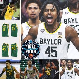 A3740 PERSONALIZADO NCAA Baylor Bears Camiseta de baloncesto Jared Butler MaCio Teague Mark Vital 0 Flo Thamba Adam Flagler L.J. Cryer Turner Zach Loveday Tch