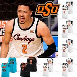 A3740 Custom OSU Basketball Jersey NCAA College John Starks Cade Cunningham Rundel Walker Harris Jr. Boone Moncrieffe Williams Pena Jr.