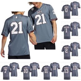 A3740 Mississippi State Bulldogs Maillot de football universitaire personnalisé Martin Emerson Will Rogers Jo'quavious Marks Makai Polk Jaden Walley Emmanuel