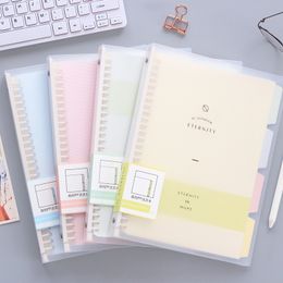 A4 / A5 / B5 Fresh Docule Transparent Transparent Loved Ordooks Remplaçable Core Budget Planner Planificateur Student Office ACCESSOIRES