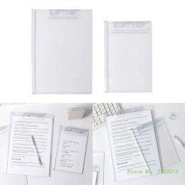 A4 A5 Clipboard Acrylique Transparent A4 Clipbain A5 Papier Paper Board avec clip de profil pour le formulaire de formulaire Memos