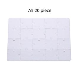 A4 A5 Sublimatie Puzzel Party Gunst Blanks Warmte Transfer Papier Jigsaw Ambachten DIY White Puzzels voor Photo Printing