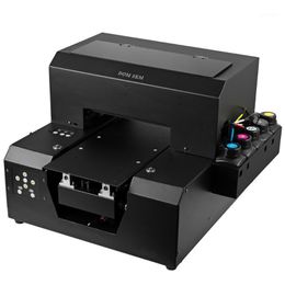 A4 Automático UV Flatbed Impressora Impresora de inyección de tinta Sublimación Caja del teléfono Foto Camiseta DTG 3D Máquina de impresión de textura en relieve1