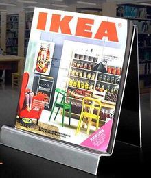 A4 acrylique bureau livre magazine littérature présentoir table étagère stockage fichier ducument menu stand d'exposition papier affiche cadre support