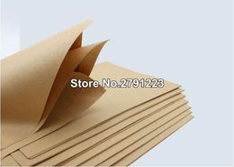 Envío gratuito A4 Brown Kraft Paperboard Cardboard Tarjeta de cartón en blanco 100GSM 150GSM 50 PCS/LOT