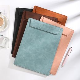 A4 Clipbain PU Leather Magnetic Doucuments Fichier Clip Board Office Meeting Board Board Menu Mender Supplies Stationery